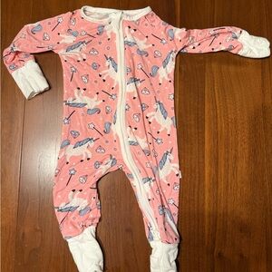 Little Sleepies Pink Unicorn OG zippy